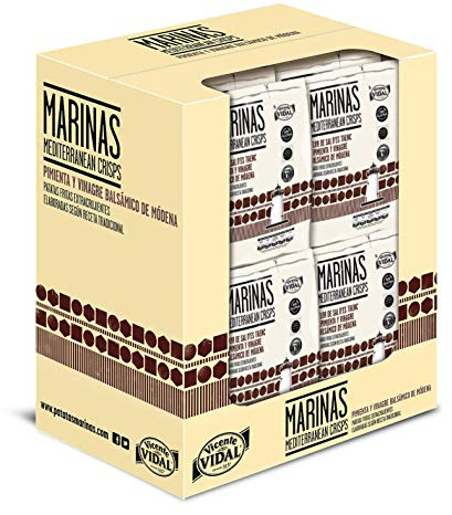 Patatas Fritas Marinas | Pimienta y Vinagre Balsámico 47g. caja 20u.