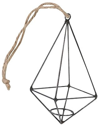 AOKWAWALIY Hanging Air Plant Cradle Out Door Decor Plant Stand Outdoor Decor for Home Hanging Flower Pots Tillandsia Hanger Display Airplants Vintage Decor Iron Pendant Household Flower Stand