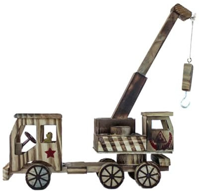 Toyvian 1stück Holzspielzeug Kran Modell Retro Holzkran Handgefertigt Dekoration Für Zuhause Büro Bar Unisex Spielzeug Für Zufällige Designs