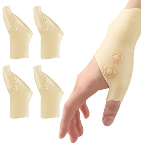 Daumenstütze, 4 Stück Daumen Handgelenk Klammer Aus Silikon, Gel-Daumen- und Handgelenkstütze Handgelenkstütze mit Daumenstütze Daumenstütze Kompressionshandschuhe, Silikon Schutz Daumen