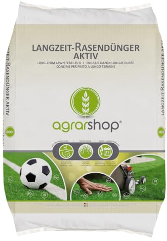 Agrarshop Langzeit Rasendünger Aktiv 25 kg Sofort- und Langzeitwirkung 22-4-8
