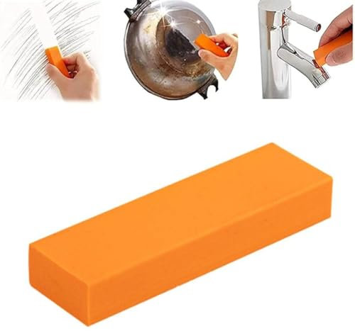 Limescale Eraser, Stainless Steel Scratch Eraser, Sink Stain Scratch Remover, Rust Remover, Erasers Scratches Stainless Steel, Reusable Rubber Rust Eraser (1pcs)