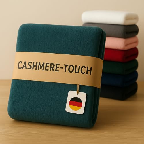 Kuscheli® - warme Spannbettlaken 90x200cm - 100x200cm Dunkelgrün grün kuschelige Winter Cashmere-Touch Plüsch Bettlaken - Jersey Fleece Biber Spannbetttuch Laken