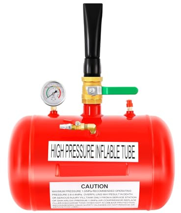 Reifenluftbehälter 20L, Reifenfüller mit 6-8 bar Arbeitsdruck, 10 bar Max Aufpumpdruck, ideal für PKW, LKW und Autowerkstatt