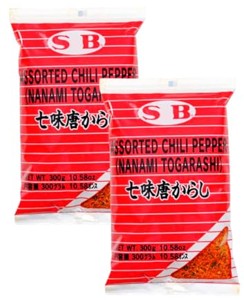 YIJIA | SB Siete Especias - Nanami Togarashi- Shichimi | Mezcla de Especias en Polvo 300g (2 Bolsa)