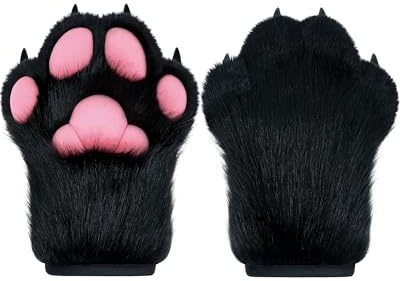 BNLIDES Unisex Canidae Fellkrallenhandschuhe modisch (2er Pack)