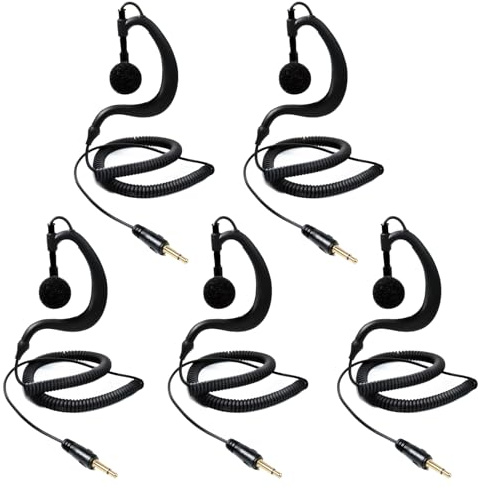HYSHIKRA 1 Pin 3.5mm Klinke Headset 180° gemeinsamer Empfang Nur Walkie Talkie Ohrhörer