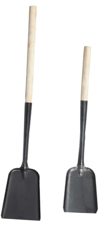 MUELODSIC 2 piezas Pala para Cenizas de Hogar y Barbacoa Mango Diseño Ligero y Práctico para Chimeneas y Fogatas para Limpieza
