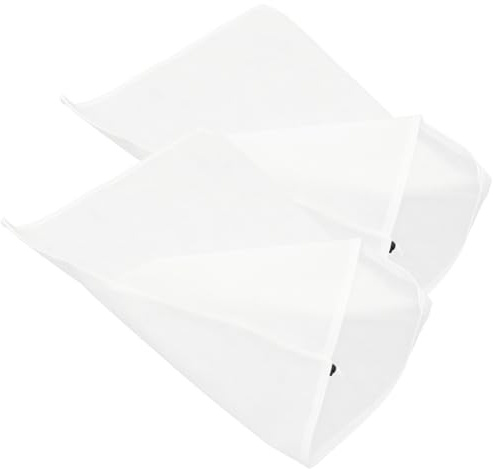 MOTHNUR Lot de 2 Housses de Protection pour Plantes Non Tissées Blanches 0,6 X 0,8 M Cordon de Serrage, Couverture Arbustive Hivernale Respirante pour Jardin, Protection Le Gel en Automne