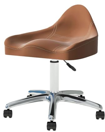 Generisch Hydraulischer Rolldrehstuhl, ergonomischer Sattelhocker, Verstellbarer Salon-Massagestuhl, for Zahnarzt, Spa, Friseur, Tattoo(Color 2)