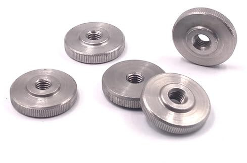 Rändelmuttern DIN 467 - niedrige Form - Edelstahl V2A A2 (M6, 25 Stück)