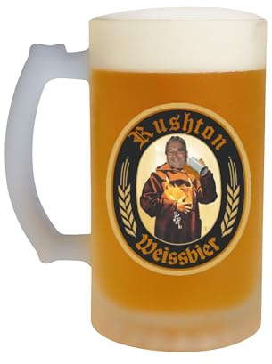 SelfHold Personalised Iconic Monk Stein Beer Glass | Add Your Face & Name on Classic German Beer Design | Custom Printed Franziskaner Hefe Weissbier Germany Design