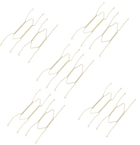 SAFIGLE 10 pièces Lot de Crochets Invisibles Muraux Métal Supports Ressort pour Assiettes Décoratives Maintien Sécurisé sans Rayures pour Exposition et Décoration Intérieure