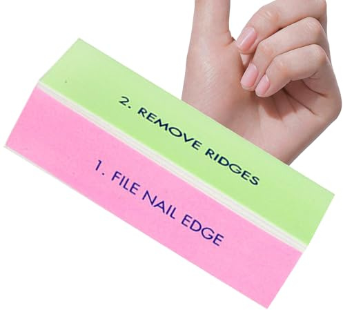 Bloque Pulidor De Uñas De Cuatro Lados – Tira Pulidora De Con Esponja | Herramienta Pulidora De Manicura De Grano Múltiple Para Alisar, Dar Forma Y Dar Brillo | Herramienta Para Decoración De Uña