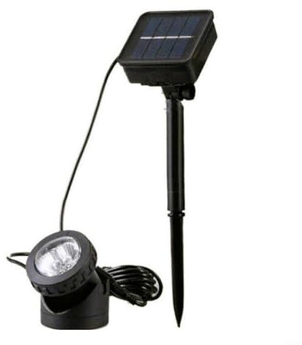 Risveglio Luci solari per laghetto da esterno, IP68, impermeabile, sommergibile con 90 teste regolabili, per accensione e spegnimento automatici, paesaggio da giardino per illuminazione di pesci per