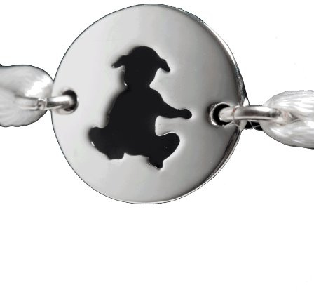 Un Amour D 'AMBRE BMPF bebé mensaje Pulsera (mensaje en francés), diseño de chocolates) 14 cm