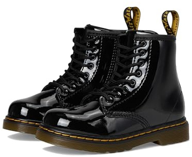 Dr. Martens Unisex Kinder Brooklee Patent Black Bootschuhe, Schwarz, 24 EU