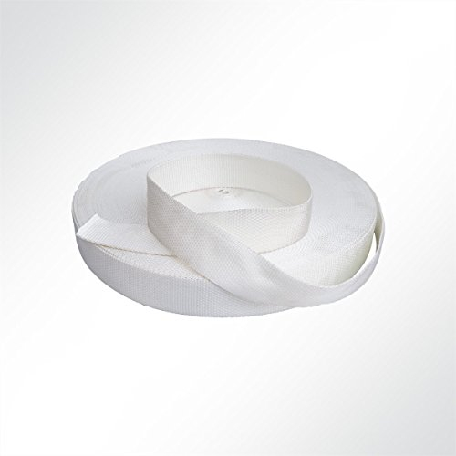 LYSEL® Extrem Gurtband Polyester (PES) B: 100mm Stärke 3mm 11000kg weiß VE 6m
