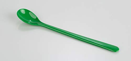 Löffel 18 cm Mehrzwecklöffel Joghurtlöffel Eislöffel Cocktaillöffel 6 Stück Mehrweg, Kunststoff plastik, grün