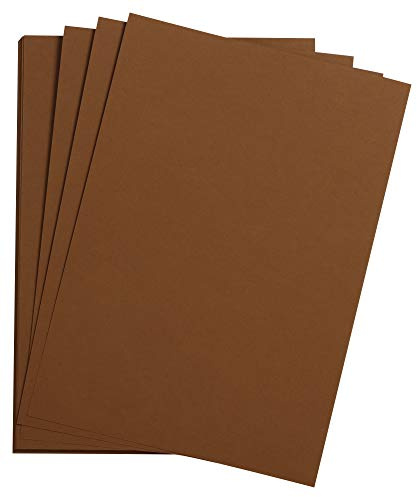Clairefontaine 90765C - Packung mit 25 Bogen Zeichenpapier Etival Color, DIN A3, 29,7 x 42cm, 160g, 1 Pack Braun
