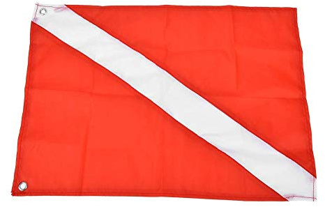 Drapeau de Plongée, Marqueur de de Plongée Drapeau de Bateau sous-Marine Bouée de Flotteur de de de Plongée(60 * 70cm)