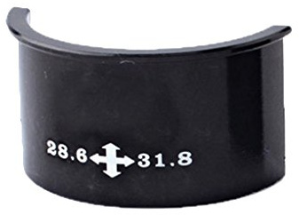 Stebela 2 Stück 28,6 mm bis 31,8 mm 31,8 mm bis 34,9 mm Shim Adapter Fahrrad-Umwerfer Conversion Shim