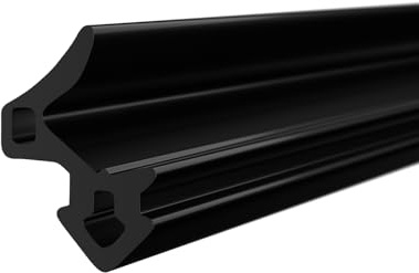 DQ-PP Fensterdichtung – Schwarz – 15 m – S-1188 – Für GEALAN PVC Fenster – Gummidichtug Dichtband – Kunststofffensterdichtungen – Profildichtung Türdichtung