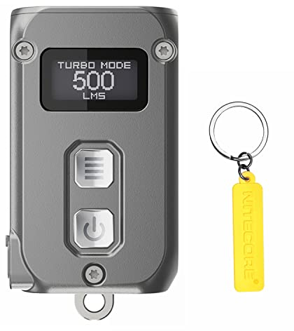 Nitecore TINI 2 (TINI2) Grey 500 Lumen Rechargeable EDC Keychain Flashlight with NITECORE Tag