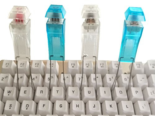 Ruilogod Multifunctional Steel Wire Key Cap Remover Red Switch Keyboard Keycap Puller