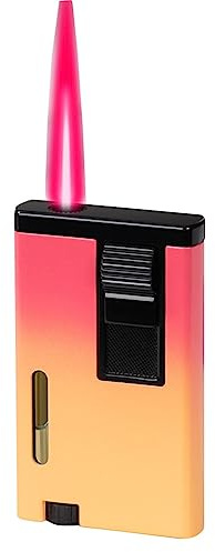 YHSGY Briquet au Butane, Briquet à Flamme Rouge Coupe-Vent, Briquet Cadeau for Homme, Briquet en métal, adapté à la Cuisine et à l'extérieur, etc. (Butane Non Inclus) (Color : B)
