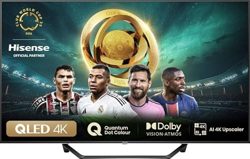 Hisense 55A79NQ - Smart TV 55 Pollici, 4K, DVB-T2, HEVC(H.265), Nero