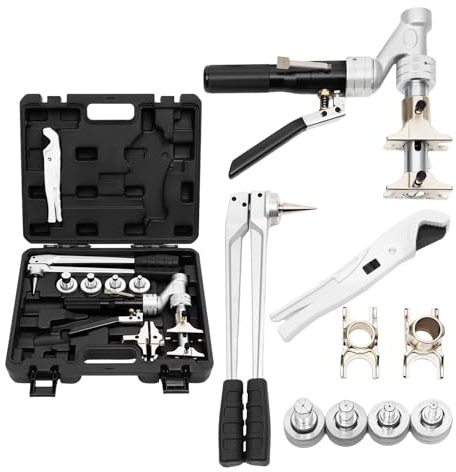 Hydraulische Crimpzange 16-32mm Presszangenwerkzeug Schiebehülsenwerkzeug, 3T Hydraulisch Presszange Plumbing Tools Alu-Legierung Presszange Verbundrohr für Heizungsinstallation Verpressen von PEX-Roh