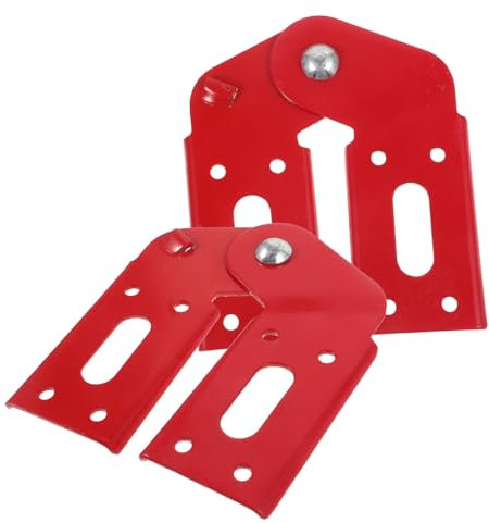 IWOWHERO Aluminiumlegierung Klappleiterscharnier Robust Mit Doppelfunktionsschalter Und Schnalle Ersatzteil Für Gewerbliche Trittleiter 2 Stück