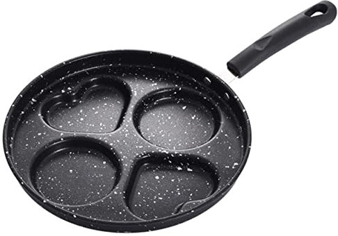 ELAYARD Poêle à Œufs Multifonction et Poêle à Crêpes Antiadhésive en Acier Inoxydable pour Matinée, Cuisson D’Œufs, Crêpes et Pancakes