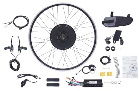 gegeweeret E Bike Conversion Kit, 48V 1000W Bürstenlosen Motor Ebike Conversion Kit– Geeignet für die Montage und Umrüstung von Fahrrädern mit 28, 29 Zoll-Hinterrädern