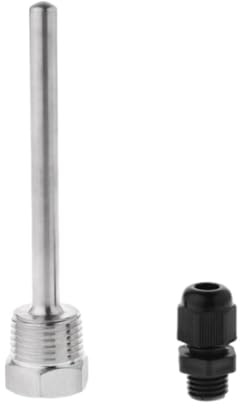 KIXZSAZ Puits thermométrique pour puits d'immersion Résistance à la corrosion durable Acier inoxydable résistant à la rouille thermométrique en acier inoxydable, 304 8x300mm