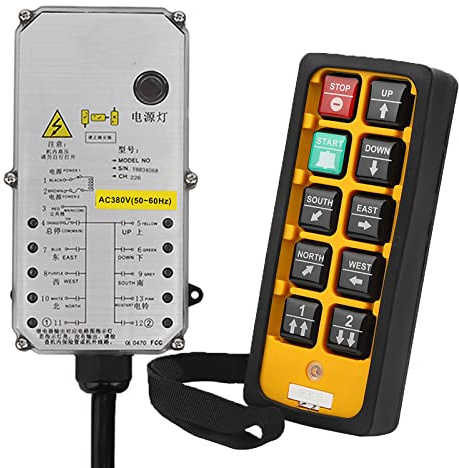 aqxreight Industrial Remote Controller for Electric Hoist Performance Versatile Compatibility Anti Interference Design for Challenging Conditions (Plastic 3)