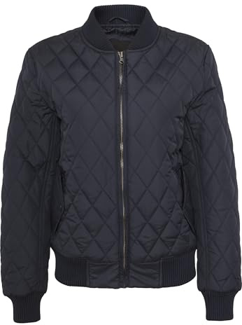 Urban Classics Damen Diamond Quilt Nylon Jacket Jacke, Navy, M