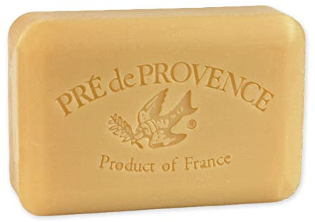 Pre de Provence Artisanal Soap Bar, Enriched with Organic Shea Butter, Natural French Skincare, Quad Milled for Rich Smooth Lather, 8.8 Ounce, Sandalwood