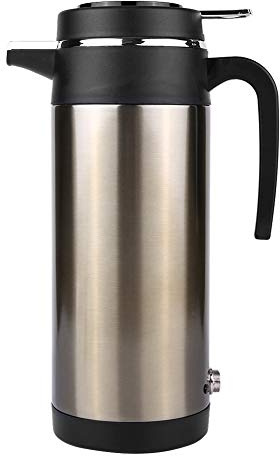 Electric Car Kettle, 1200ML 12V Stainless Steel Electric Incar Heater, Portable Travel for Coffee, Tea, Water, Milk, On-the-Go Coffee Heater, Perfect for Drivers, RV Camping, Office Use, Compact and