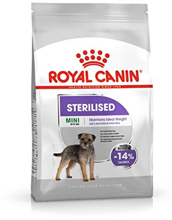 Royal Canin CCN Sterilised Mini | 3kg | Alleinfuttermittel für kleine Hunde | Für ausgewachsene und kastrierte kleine Hunde mit Neigung zur Gewichtszunahme | Trockenfutter