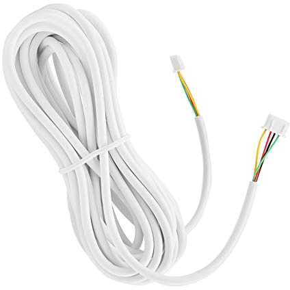 High-Performance 10m Flexible Copper Cable for Video Doorbell and Intercom Systems with Preconnected Connectors
