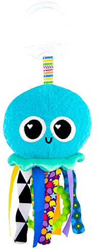 LAMAZE L27194 Mini Clip & Go Sprinkles The Jellyfish, Clip on Pram and Pushchair Newborn, Sensory Toy for Babies Boys and Girls from 0-6 Months