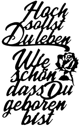 Ideen mit Herz Stanzschablonen | Schriften | Geburtstagswünsche 8 | 3 Stück