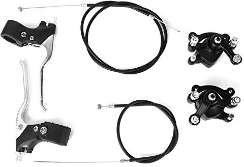Mini Moto Levers - Kit Leve Freno Per Mini Manopole Per Motocicletta Interruttore Di Accensione/Spegnimento Leve Freno Acceleratore Pinze Freno Kit Cavo Freno Per Mini Moto Da