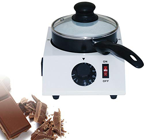 40W Chocolate Tempering Machine, Chocolate Fountain, Chocolate Melting Machine, Electric Chocolate Melting Single Pot, DIY Chocolate Machine with 1 Ceramic Non-Stick Pot