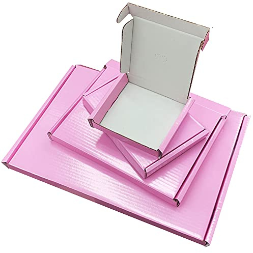 C5 A5 PIP Box Shipping Mail Postal Large Letter Boxes Pink | Size: 235x165x22mm (10)