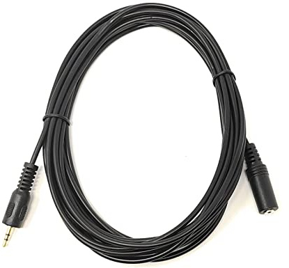 Maincore 3m Long 2.5mm to 2.5mm Stereo Jack to Socket, Extension Cable Lead Cord, Gold Plated Connectors (3)
