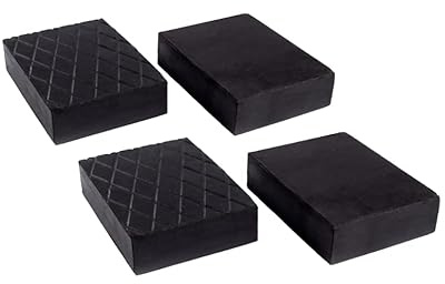 Rubbergiant Set of 4 Rubber Blocks 160 x 120 x 40mm Jacking Beam Rubber Support Block Universal Vehicle Car Lifting Workshop Repair Surface Non Slip Pad Scissor Car Lift Pad