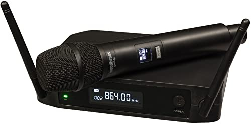 WOODBRASS Microphone sans Fil Système Micro UHF Portable Micro à Main pour Karaoké, Professionnel, DJ, Animation, Mariage, Conférence (UHF-1M-F3 - Bande F3 : 864 MHz)